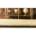 thumbnail image 2 of Unique Loom 3146466 3 ft. 3 in. x 5 ft. 3 in. Rounded Trellis Frieze Rectangular Rug, Yellow, 2 of 5
