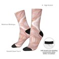 thumbnail image 4 of Fuzoiu Rose Gold Glitter Splatter Print Athletic Crew Socks for Men & Women,Casual Crew Socks,Above Ankle Crew Socks for Business, Casual, 4 of 6