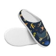 thumbnail image 3 of Kdxio Undersea Animals Women's Men's Slippers Plush Slip-On House Slipper for Winter Indoor Soft Cushion Non-slip Fluffy Slides Slippers-35/36, 3 of 7