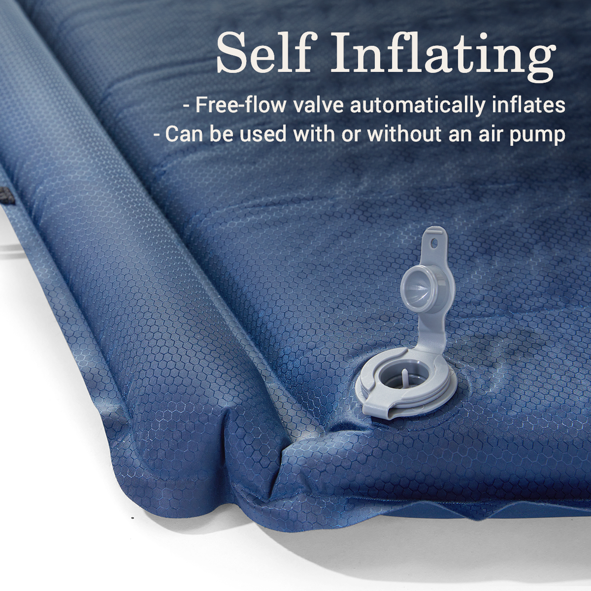 Coleman Montauk™ Big and Tall Self-Inflating Sleeping Pad, Blue