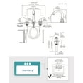 thumbnail image 5 of WOWOW 8 in. Widespread Double Handle Bathroom Faucet for 4-Holes with Pop-up Drain Assembly and Supply Lines in Oil Rubbed Bronze, 5 of 6