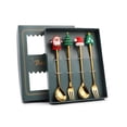 thumbnail image 1 of Christmas Spoon Fork Set Christmas Tableware Spoon And Fork Stainless Steel Spoon Fork 4PCS Christmas Spoon Fork Set Stainless Steel Santa Christmas Tree Shaped Decor Tableware For, 1 of 6