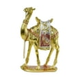 thumbnail image 2 of Estatua de camello de lujo, figura de animal, obra de arte, decoración del hogar, adorno de Oriente Medio 16CMX7CMX25CM, 2 of 9