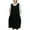 Black, variant on YanHoo Women's Linen Dresses Retro Sleeveless Round Neck Casual Tank Dress Loose Summer Solid Midi Dress with Pockets