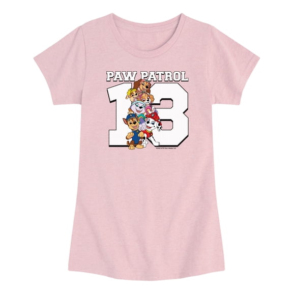 Paw Patrol - Team Jersey - Toddler Girls Fitted Short Sleeve T-Shirt