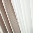 thumbnail image 3 of Better Homes & Gardens 4 Piece Taupe Open Stitch & Solid Curtain & Sheer Panel Set, Taupe, 74x63, 3 of 10