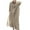 Khaki, variant on ZANZEA Women Kaftan Plain Full Sleeve Lapel Bohemian Holiday Long Shirt Dress