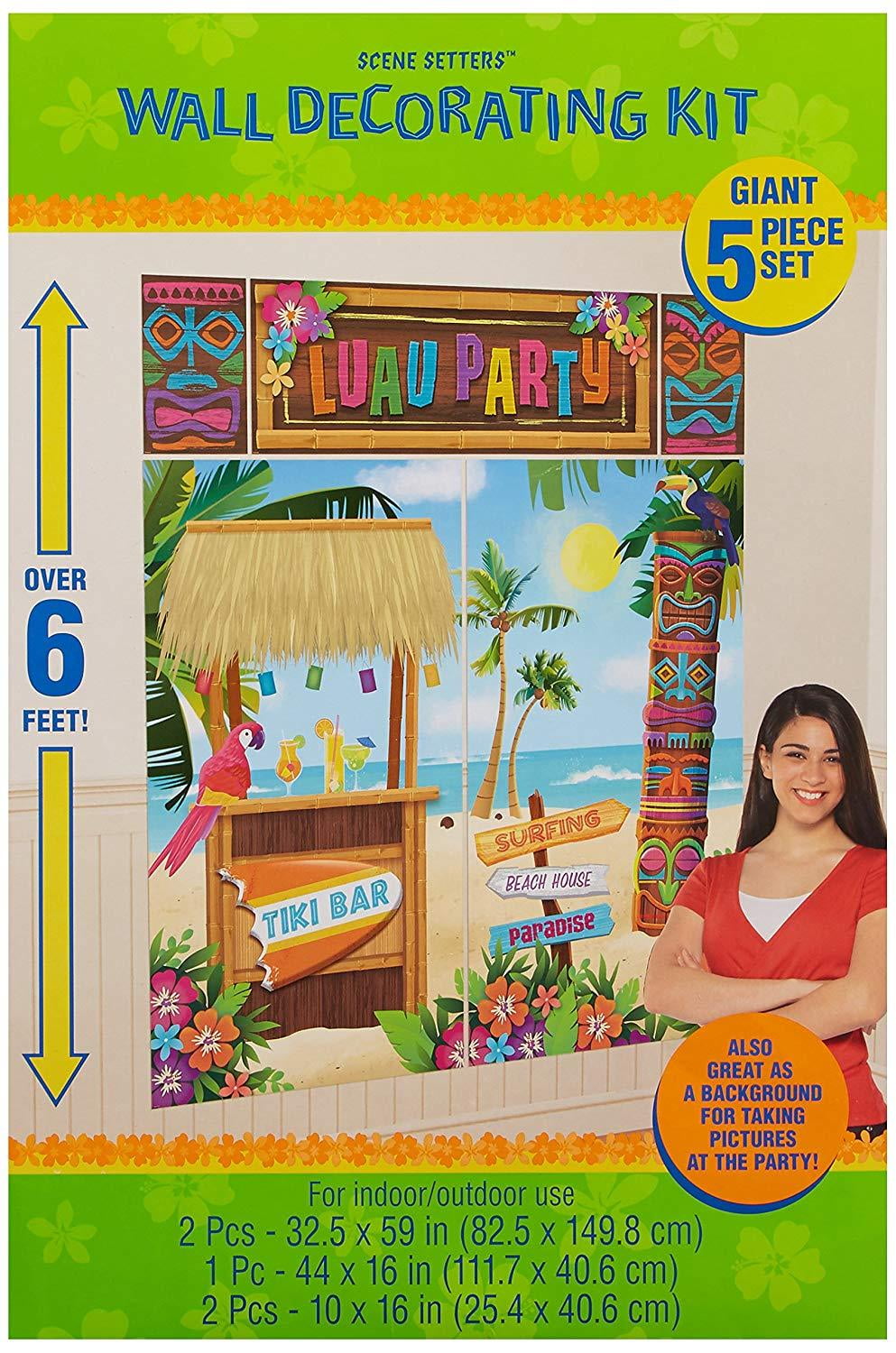 Luau Party Wall Decorating Kit