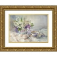 thumbnail image 1 of Besedina, Anastasiia 14x11 Gold Ornate Wood Framed with Double Matting Museum Art Print Titled - Tea with Lilac, 1 of 4