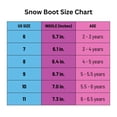 thumbnail image 7 of Avalanche Girls Winter Snow Boots Warm Kids Boots Cold Weather Shoes (Toddler), Silver, 7, 7 of 7
