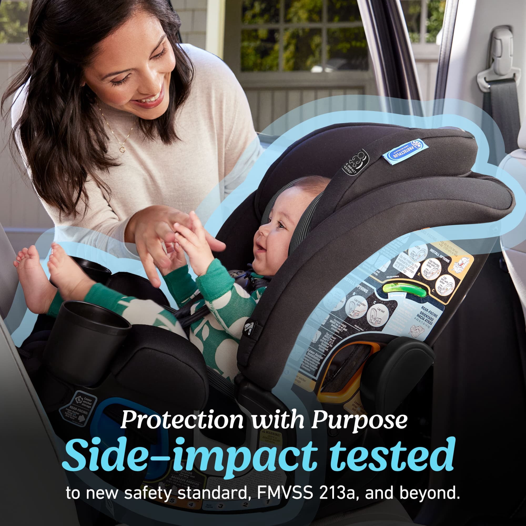 Graco 4Ever DLX Slim 4-in-1 Car Seat, Thompson, Black