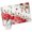 Green Red White, variant on Valentine Love Heart Entryway Rug 2'x3' Non Slip Front Door Mats, Red Eucalyptus Leaf Botanical Entrance Rugs Indoor Outdoor Carpet, Washable Floor Mats Small Area Rug for Bedroom Kitchen