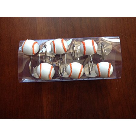 Baseball Shower Curtain Hooks Walmart Com