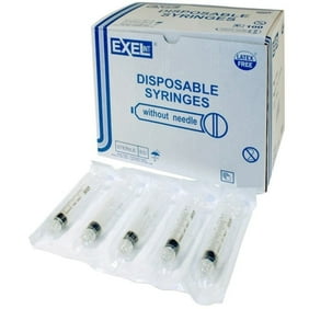 New Sterile Sealed 100 3 Ml Syringes Only Luer Lock Tip No Needle Disposable Pack Of 100 Syringes Walmart Com Walmart Com