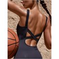 thumbnail image 5 of Bodysuits for Women - One Piece Jumpsuits Workout Gym Bodysuit Going Out Summer Casual Cute Yoga Tank Top Black L, 5 of 8
