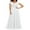 White, variant on Franhais Women's Long Evening Dress, Solid Color Lace Patchwork Backless V Neck Elegant Dress