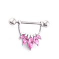 thumbnail image 4 of 2 Piezas de Acero Inoxidable Medio Barbell 16g Sunnimix Anillo de pezón de acero inoxidable, 4 of 8