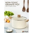 thumbnail image 4 of 5Qt Nonstick Stock Pot with Lid, White, 4 of 8