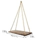 thumbnail image 4 of Estante colgante de pared Estante colgante de pared Juego de 2 estantes flotantes de madera con cuerda, 4 of 6