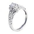 thumbnail image 2 of 1.00 Carat (ctw) 14k White Gold Round Diamond Ladies Bridal Solitaire with Accents Engagement Ring 1 CT, 2 of 4