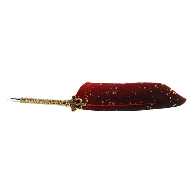 Plume Stylo, Style Exquis Plume Stylo Ensemble Résistant à l'Usure pour le Bureau pour la Maison pour l'École Rouge
