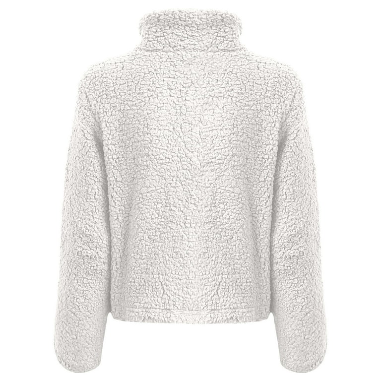 White fluffy cheap fleece