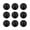 Black, variant on 9-Pack Black Rubber Cord Management Clips - Multi-Size Cable Organizer Desk Tidy w/Adhesive Back Charger Holder Set
