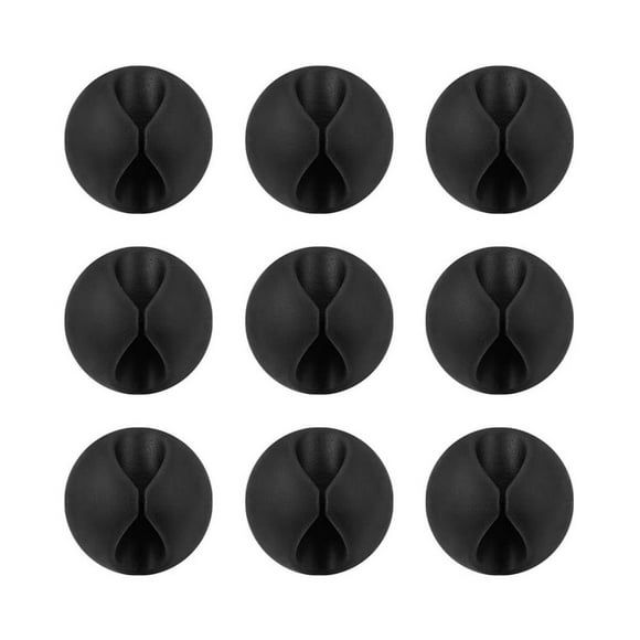 EGNMCR Tools&Home Improvement Cord Organizer for Desk Cable Charger Cord Clip Cable Management Clips 9 PCS zip ties