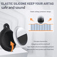 thumbnail image 3 of Airtag Holder 4 Pack Silicone Airtag Case with Keyring, Apple Air Tag Keychain 4 Pack Apple Tag Holder for Finder Tracker Airtag Loop Airtag Accessories, 3 of 6