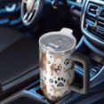 thumbnail image 6 of OBREWU Golden Retriever Tumbler with Handle and Lid,Golden Retriever 40oz Double Wall Vacuum Insulated Tumbler,Cups Gift for Women and Men, 6 of 7