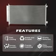 thumbnail image 4 of PANGOLIN A/C Condenser 3669 Fit for 2008-2012 Honda Accord, 2012-2015 Honda Crosstour Air Conditioning Condenser Auto Replacement Part OE 73669, 10464, 80110TA0A01, HO3030151, 4 of 7