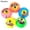 Random Color, variant on UDIYO Cute Pet Puppy Dog Face Ball Molar Throwing Training Soft Squeak Sound Play Toy