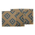 thumbnail image 3 of S4Sassy Brown Diamond Geometric Everyday Washable Placemats With Napkins Dining Table Decor, 3 of 3