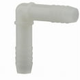 thumbnail image 1 of Plumbeeze UNE-05 1/2" 90 Degree Elbow Nylon Insert Pipe Repair Coupling Fitting - Quantity of 100, 1 of 1