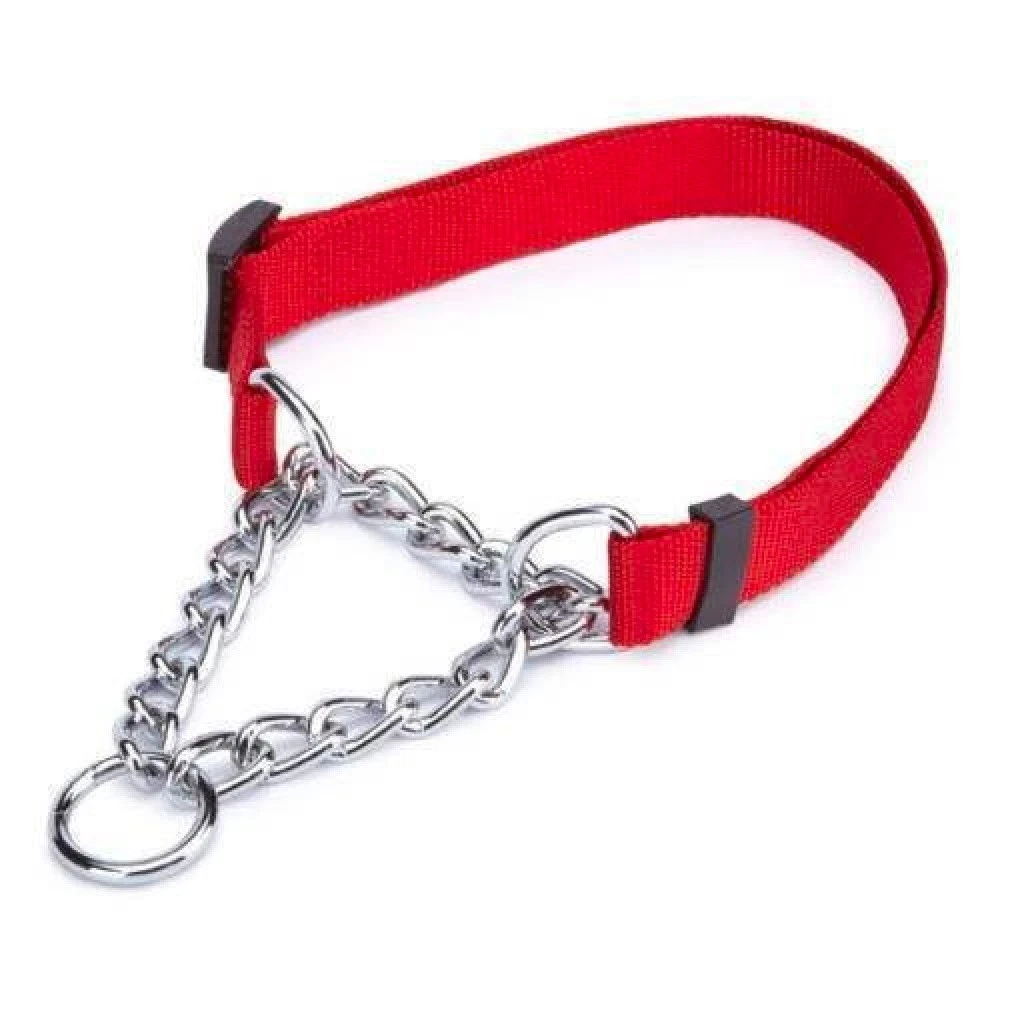 Bulk Dog Collars 25 Adjustable Chain Martingales Assorted Color Rescue Shelter (Large - 22 to 34 Inch)