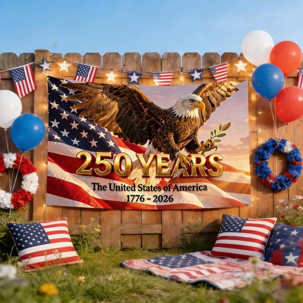 90x150cm USA 250th Anniversary Garden Flag Parades Flag Independence Day Flag Festival Outdoor Courtyard Decoration Flag