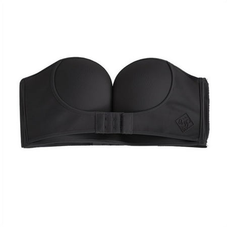 

Women s 3-Pack Front Closure Bralette Invisible Bras Strapless Underwear Lingerie