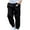Black, variant on Odeerbi Kids Boys Girls Cotton Sweatpants Solid Color Jogger Pants Child's Baby Printed Botton Long Workout Pants Cute Full Length Athletic Pants Black