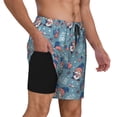 thumbnail image 3 of Gaeub Independence With Gnome Mens Swim Trunks Stretch Beach Shorts Quick Dry for Men Swim Shorts Swimwear with Pockets- 3X-Large, 3 of 9