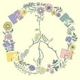 thumbnail image 2 of Men's MTV Floral Peace Logo  Graphic T-Shirt, 2 of 4