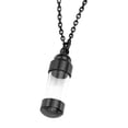 thumbnail image 2 of Collar con colgante de cremación, urna conmemorativa, joyería de recuerdo, cenizas colgantes desmontables Negro, 2 of 7