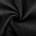 thumbnail image 6 of Nmnitkp Summer Dresses for Women Casual V Neck Short Sleeve Button Maxi Dress Solid Color Eyelet Oversize Womens Dresses for Daily Wear S-3XL, 6 of 6