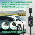 thumbnail image 6 of [WiFi 40A] J1772 Electric Vehicle (EV) Charger 20’, 40A, WiFi Control, Standard Outlet120VAC Compatible, NEMA 14-50 Plug, Wireless Smart Features, App Monitoring, 6 of 8