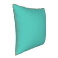 thumbnail image 2 of Haiem Teal Turquoise Print Velvet Soft Solid Decorative Square Throw Pillow Covers Set with Elegant Piping Christmas Cushion Case for Sofa Bedroom Car-18"x18", 2 of 8