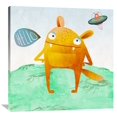 thumbnail image 1 of Global Gallery Skip Teller,'Alien Friend Number 4' Stretched Canvas Artwork, 1 of 3