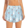 thumbnail image 2 of Picia Easter Rabbit Pattern Women's 2 in 1 Athletic Running Shorts High Waisted Workout Casual Gym Sweat Shorts with Comfy Liner Zipper Pockets-XX-Large, 2 of 9