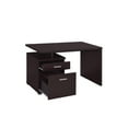 thumbnail image 4 of Irving 2-drawer Office Desk with Cabinet Cappuccino, 4 of 5