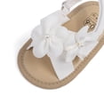 thumbnail image 5 of Tqyyweavej Baby Girls Sandals 3D Flower Open Toe Princess Flat Shoes Non-Slip Outdoor Summer Sandals with Adjustable Ankle Strap, 5 of 7
