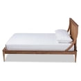 thumbnail image 4 of Baxton Studio Jamila TBrown Finished Wood and Rattan Full Size Platform Bed, 4 of 11