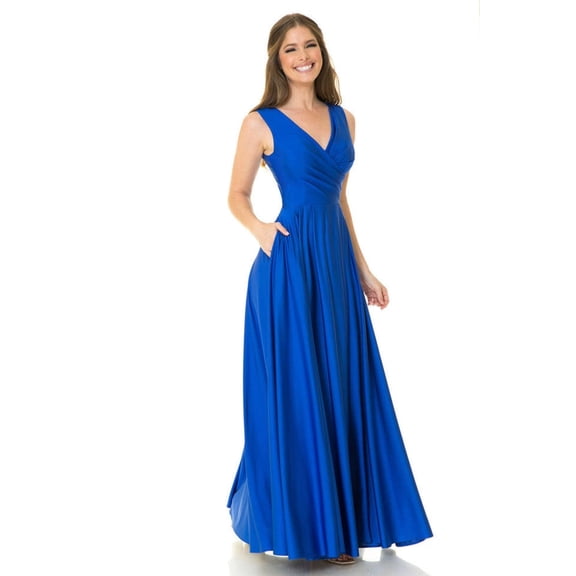 Lenovia Western Dress Royal Blue 5242 S